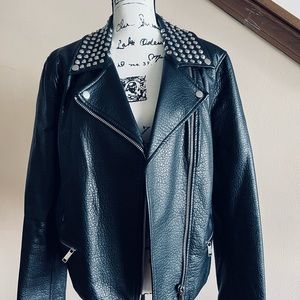 Leather Michael Kors Moto Jacket